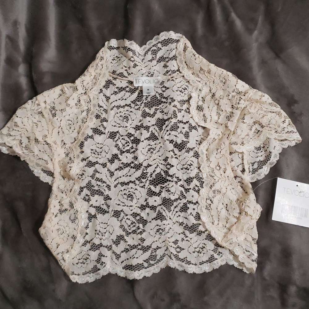 Ivory Lace Cover Up